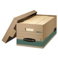 Boxes & Bins | Bankers Box 1270201 STOR/FILE 15.88 in. x 25.38 in. x 10.25 in. Medium-Duty Recycled Storage Boxes - Kraft/Green (12/Carton) image number 0