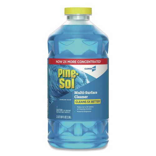 Cleaning & Janitorial Supplies | Pine-Sol 60609EA 80 oz. CloroxPro Concentrated Multi-Surface Cleaner - Sparkling Wave Scent image number 0