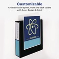Office Jansan | Avery 19701 11 in. x 8.5 in. 3 Rings 2 in. Capacity Showcase Economy View Binders with Slant Rings - White image number 5