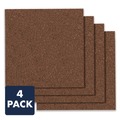 Bulletin Boards | Quartet 101 12 in. x 0.38 in. x 12 in. Cork Panels - Brown (4/Pack) image number 1