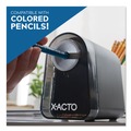 Pencil Sharpeners | X-ACTO 19501X 3.5 in. x 5.5 in. x 4.5 in. AC-Powered Mighty Mite Home Office Electric Pencil Sharpener - Black/Gray/Smoke image number 6