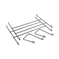 Office Jansan | Universal UNV20011 14.13 in. x 3.38 in. x 8.5 in. Mesh Three-Pack Wall Files - Letter Size, Black (1/Set) image number 3