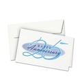 Office Jansan | Avery 03378 65 lbs. 5.5 in. x 8.5 in. Half-Fold Greeting Cards with Envelopes for Inkjet Printers - Textured Uncoated White (1 Card/Sheet, 30 Sheets/Box) image number 2