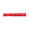  | Universal UNV07052 Broad Chisel Tip Permanent Marker - Red (1 Dozen) image number 2