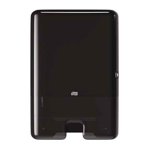 Paper Towel Holders | Tork 553028 Xpress 11.9 in. x 4 in. x 17.5 in. H2 Multifold Hand Towel Dispenser - Black image number 0