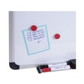 | Universal UNV43735 72 in. x 48 in. Lacquered Steel Magnetic Dry Erase Marker Board - White Surface, Aluminum/Plastic Frame image number 2