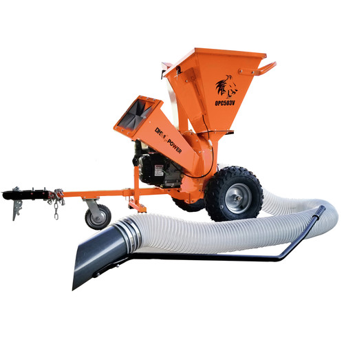 Chipper Shredders | Detail K2 OPC503V 4000 RPM 3 in. 7 HP 3-in-1 Gas Wood Chipper Shredder Vacuum Kit image number 0