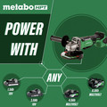 Angle Grinders | Metabo HPT G18DBALQ4M 18V Cordless Lithium-Ion Brushless 4-1/2 in. Angle Grinder (Tool Only) image number 2
