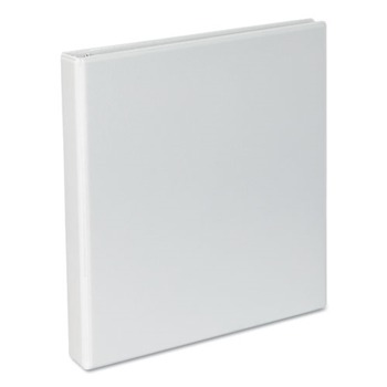 BINDERS AND BINDING SUPPLIES | Universal UNV20742 3 Ring 1 in. Capacity Slant-Ring View Binder - White