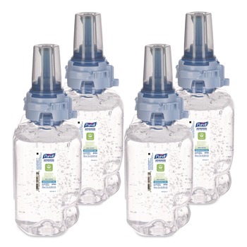PURELL 8703-04 700 mL Fragrance Free Green Certified Advanced Refreshing Gel Hand Sanitizer for ADX-7 (4/Carton)