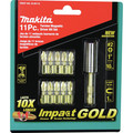 Bits and Bit Sets | Makita B-35112 Impact Gold Torsion Magnetic Insert Bit Set (11 Pc) image number 1