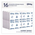 Paper Towels and Napkins | Kleenex 46321 Reveal 2-Ply 8 in. x 9.4 in. Multi-Fold Towels - White (16/Carton) image number 2