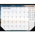 Calendars & Planners | House of Doolittle 138 22 in. x 17 in. 12-Month (Jan to Dec): 2026 Recycled Earthscapes Desk Pad Calendar - Seascapes Photography, Black Binding/Corners image number 1