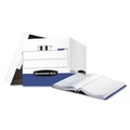 Bankers Box 00648 13.75 in. x 17.75 in. x 13 in. Data-Pak Letter Files Storage Boxes - White/Blue (12/Carton) image number 0