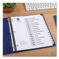 Office Jansan | Avery 11142 Ready Index 11 in. x 8.5 in. 15-Tab 1 to 15 Customizable TOC Dividers - Black Tabs/White (1-Set) image number 2
