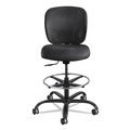  | Safco 3394BL Vue Heavy-Duty Extended Height Stool, Fabric Seat, Nylon Mesh Back, Black image number 1