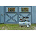 Portable Air Compressors | Quipall 6-1-SIL 1 HP 6.3 Gallon Oil-Free Wheelbarrow Air Compressor image number 8