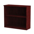  | Alera ALEVA633032MY 31.75 in. x 14 in. x 29.5 in. Valencia Series 2-Shelf Bookcase - Mahogany image number 1