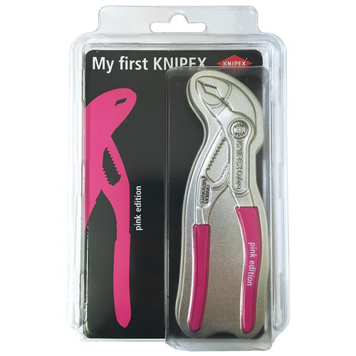 Specialty Pliers | Knipex 87 03 125 PE BK My First Knipex 5 in. Cobra Pink Handle image number 0