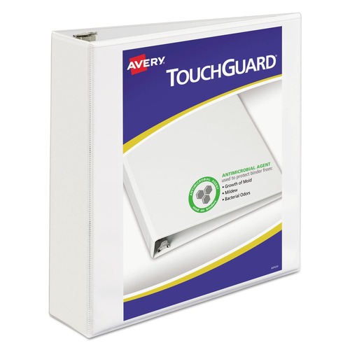 Office Jansan | Avery 17143 3 Slant Rings 2 in. Capacity 11 in. x 8.5 in. TouchGuard Protection Heavy-Duty View Binders - White image number 0