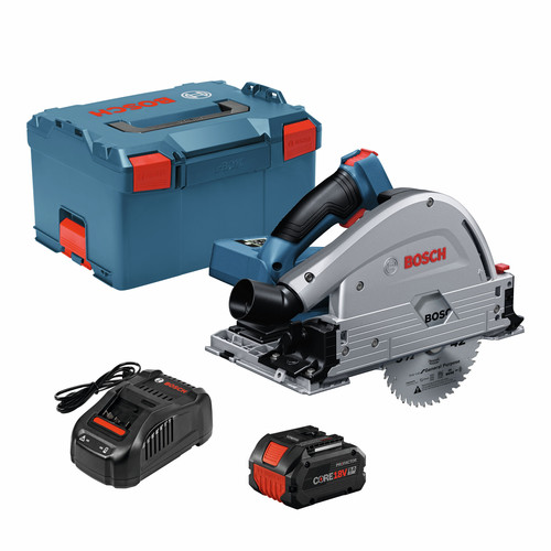  | Bosch GKT18V-20GCL14 18V PROFACTOR Brushless Lithium-Ion 5-1/2 in. Cordless Track Saw Kit (8 Ah) image number 0