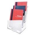 Office Jansan | Deflecto 77301 9.5 in. x 6.25 in. x 12.63 in. Magazine Size 3 Compartment DocuHolder - Clear image number 3