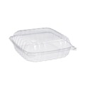 Food Trays, Containers, and Lids | Dart C95PST1 ClearSeal 9.3 in. x 8.8 in. x 3 in. Hinged-Lid Plastic Containers - Clear (200/Carton) image number 4