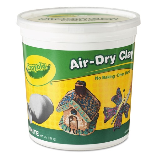 Office Jansan | Crayola 575055 5 lbs. Air-Dry Clay - White image number 0