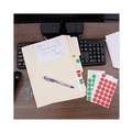 Office Jansan | Universal UNV40103 0.75 in. Diameter Self-Adhesive Removable Color-Coding Labels - Red (28/Sheet, 36 Sheets/Pack) image number 6