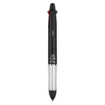 Pilot Dr. Grip 4 Plus 1 Multi-Color 0.7mm/0.5mm Ballpoint Pen/Pencil - Black/Blue/Green/Red Ink/Black Barrel