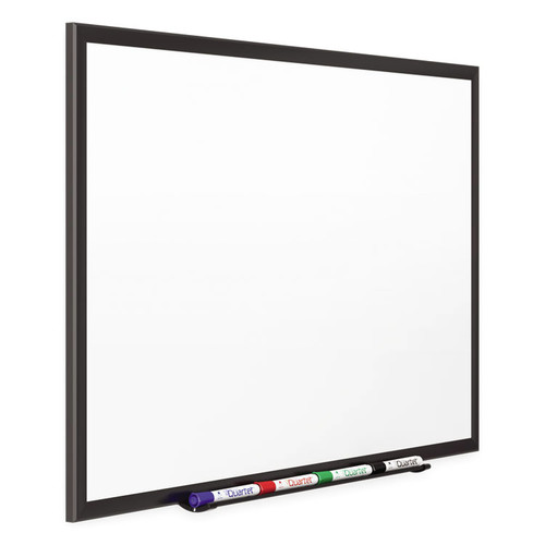  | Quartet 2548B 96 in. x 48 in. Classic Series Porcelain Magnetic Dry Erase Board - White Surface, Black Aluminum Frame image number 0