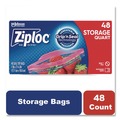 Food Service | Ziploc 351317 1 Quart 1.75 mil. 9.63 in. x 8.5 in. Double Zipper Storage Bags - Clear (9/Carton) image number 7
