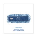 Office Jansan | Boardwalk BWK1124 24 in. x 5 in. Cotton/Synthetic Fiber Looped-End Mop Head - Blue image number 3