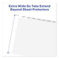 Office Jansan | Avery 11439 Index Maker 11.25 in. x 9.25 in. 8-Tab Extra Wide Tab Print and Apply Clear Label Dividers - White (1-Set) image number 4
