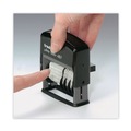 Office Jansan | Trodat 4817 Printy Economy 2 in. x 0.38 in. Self-Inking 12-Message Date Stamp - Black image number 1