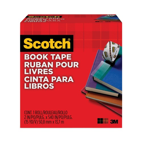 Office Jansan | Scotch 845 2 in. x 15 yds 3 in. Core Book Tape - Clear (1-Roll) image number 0