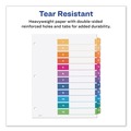Office Jansan | Avery 11196 Ready Index 11 in. x 8.5 in. 12-Tab Traditional Color Customizable TOC 1 to 12 Tab Dividers - Multicolor (6/Pack) image number 6