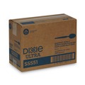 Cutlery | Dixie SSS51 SmartStock Series-O 6 in. Mediumweight Plastic Cutlery Spoons Refill - Black (40/Pack, 24 Packs/Carton) image number 1