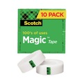 Office Jansan | Scotch 810P10K 1 in. Core 0.75 in. x 83.33 ft. Magic Tape Value Pack - Clear (10/Pack) image number 0
