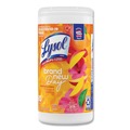 Cleaning & Janitorial Supplies | LYSOL Brand 19200-97181 7 in. x 7.25 in. 1-Ply Disinfecting Wipes - Mango and Hibiscus/White image number 10