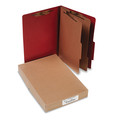 Office Jansan | ACCO A7016036 3 in. Expansion Pressboard Legal Size 6-Fastener Classification Folders - Earth Red Exterior (10/Box) image number 1