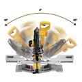 Miter Saws | Dewalt DWS779-DWX724 120V 15 Amp Double-Bevel Sliding 12-in Corded Compound Miter Saw with Compact Stand Bundle image number 14