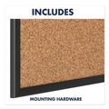 Office Jansan | Quartet 2303B 36 in. x 24 in. Classic Series Cork Bulletin Board - Tan Surface, Black Aluminum Frame image number 8