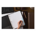 Office Jansan | Avery 11436 Index Maker 11 in. x 8.5 in. 5-Tab Print and Apply Clear Label Dividers - White/White Tabs (5/Pack) image number 5