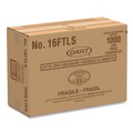 Food Trays, Containers, and Lids | Dart 16FTLS Lift n' Lock Straw Slot 12 - 24 oz. Foam Cup Lids - Translucent (1000/Carton) image number 3