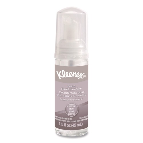 Cleaning & Janitorial Supplies | Kleenex 34136 1.5 oz. Pump Bottle Alcohol-Free Foam Hand Sanitizer - Unscented image number 0