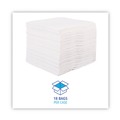  | Boardwalk BWK-V040QPW 12 in. x 13 in. DRC Wipers - White (56 Bag, 18 Bags/Carton) image number 5