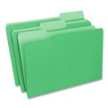 Office Jansan | Universal UNV10522 1/3 Cut Tab Legal Size Deluxe Colored Top Tab File Folders - Green/Light Green (100/Box) image number 1