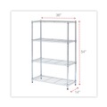 Tool Storage Accessories | Alera ALESW843614SR 36 in. x 14 in. x 54 in. 4-Shelf Residential Wire Shelving - Silver image number 1