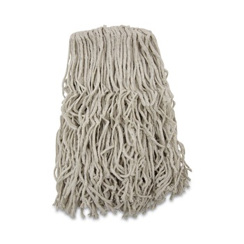 Boardwalk 24 oz. Banded Cotton Mop Heads - White (12/Carton)